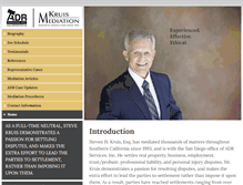 Tablet Screenshot of kruismediation.com